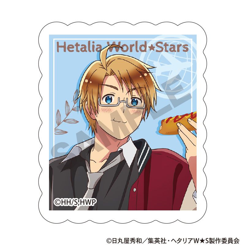 ヘタリア World☆Stars_アクリルマグネット アメリカ 食べ歩きグルメ