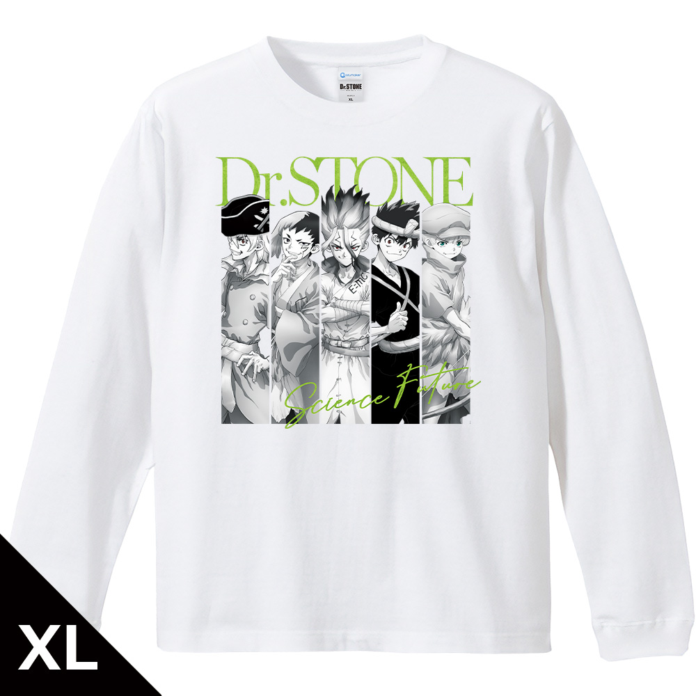 Dr.STONE_XLサイズ_リブ付ロングスリーブTシャツ 千空&ゲン&龍水&クロム&羽京