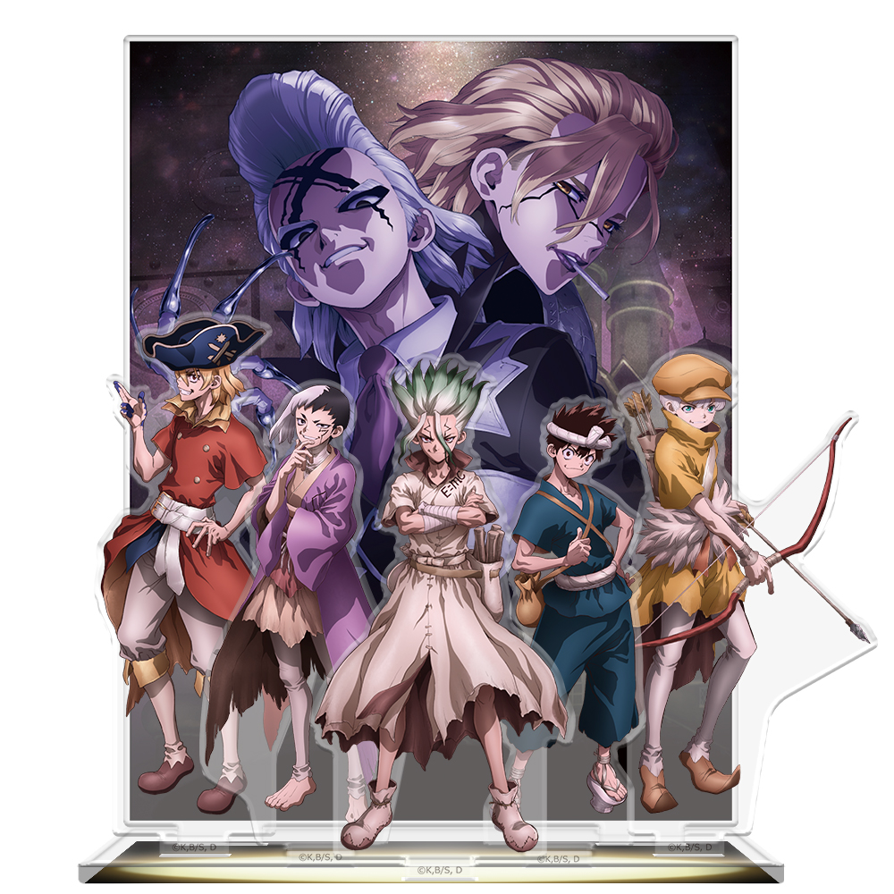 Dr.STONE_アクリルジオラマ 千空&ゲン&龍水&クロム&羽京 ゼノ&スタンリー