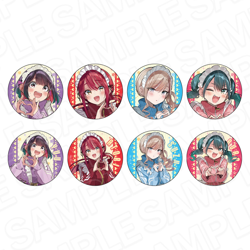 ばっどがーる_ホログラムカンバッジ(ブラインド) ジャージメイド ver.