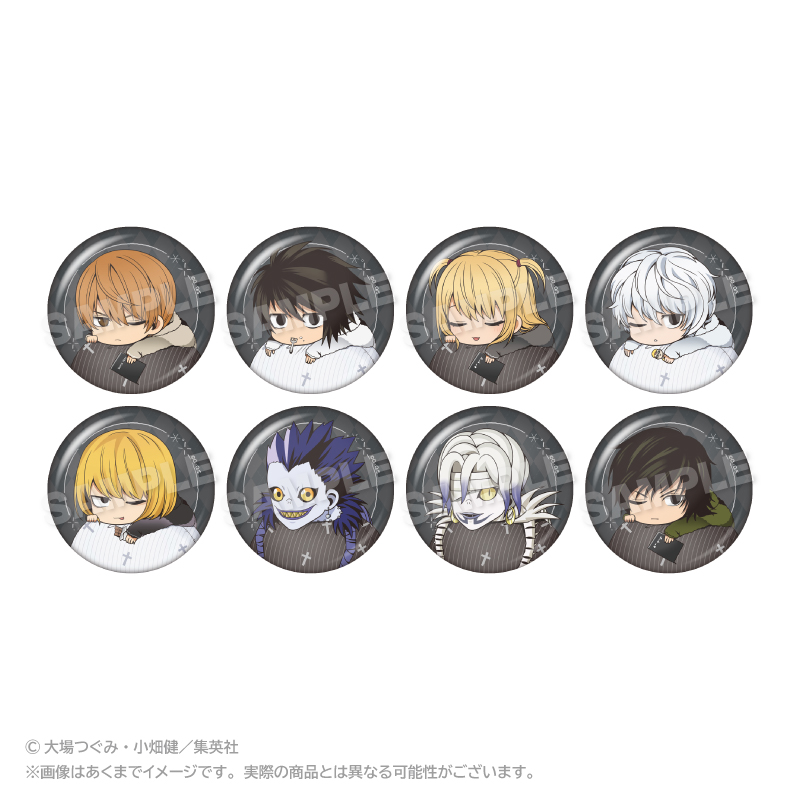 DEATH NOTE_トレーディングふわみん缶バッジ【BOX/8個入り