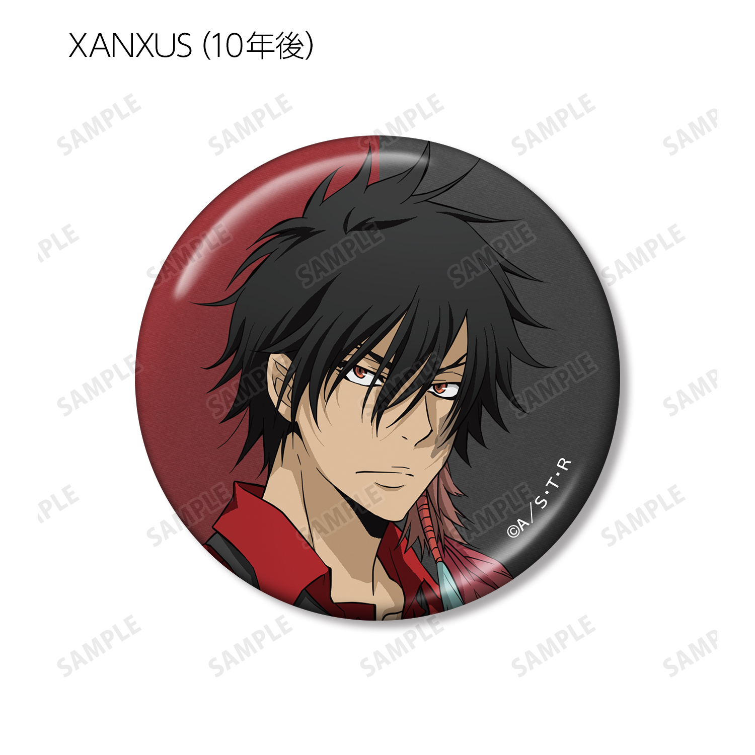 リボーン XANXUS 六角形缶バッジ J-WORLD その3 リボーン XANXUS 六角形缶バッジ J-WORLD その3