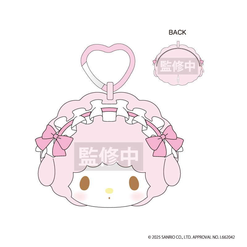 マイスウィートピアノ_ぬいぐるみポーチ ピンク