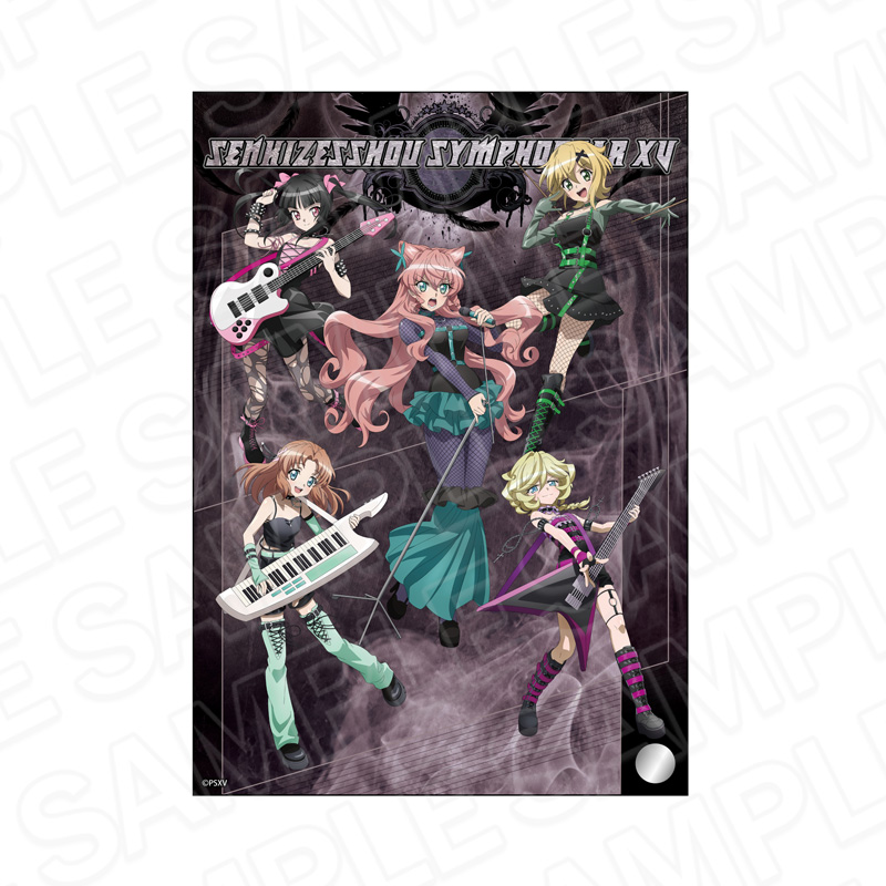 戦姫絶唱シンフォギアXV_ミニアクリルアート マリア&調&切歌&セレナ&キャロル ヘヴィメタル ver.