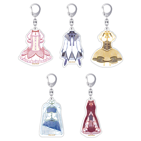 魔法少女まどか☆マギカ_アクリルキーホルダーコレクション／(魔法少女衣装)　【BOX／5パック入り】