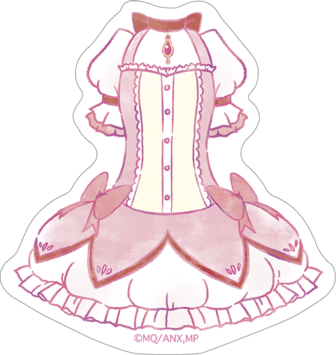 魔法少女まどか☆マギカ_ステッカー／鹿目まどか(魔法少女衣装)