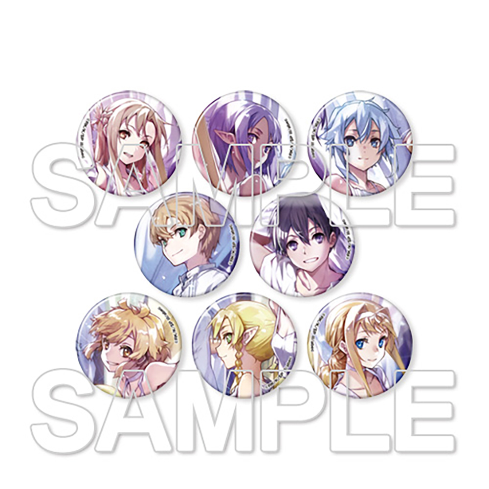 SAO ソードアート・オンライン　キリト　缶バッジ　abec 攻略会議　私服 SAO ソードアート・オンライン ゲーム攻略会議 缶バッジ キリト