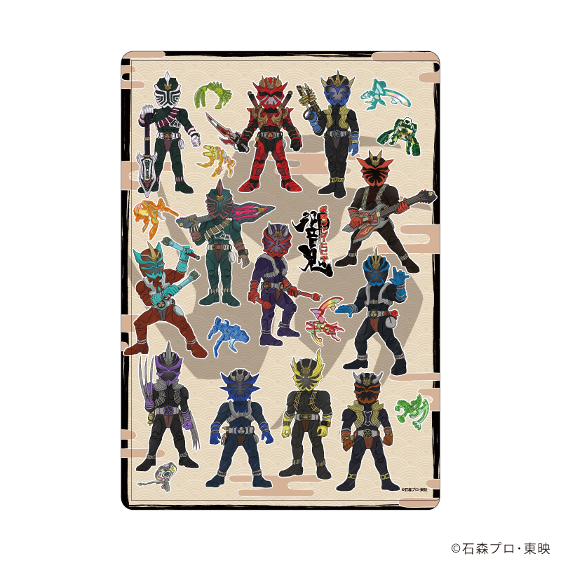 仮面ライダー響鬼_キャラクリアケース01/集合デザイン(グラフアートイラスト)