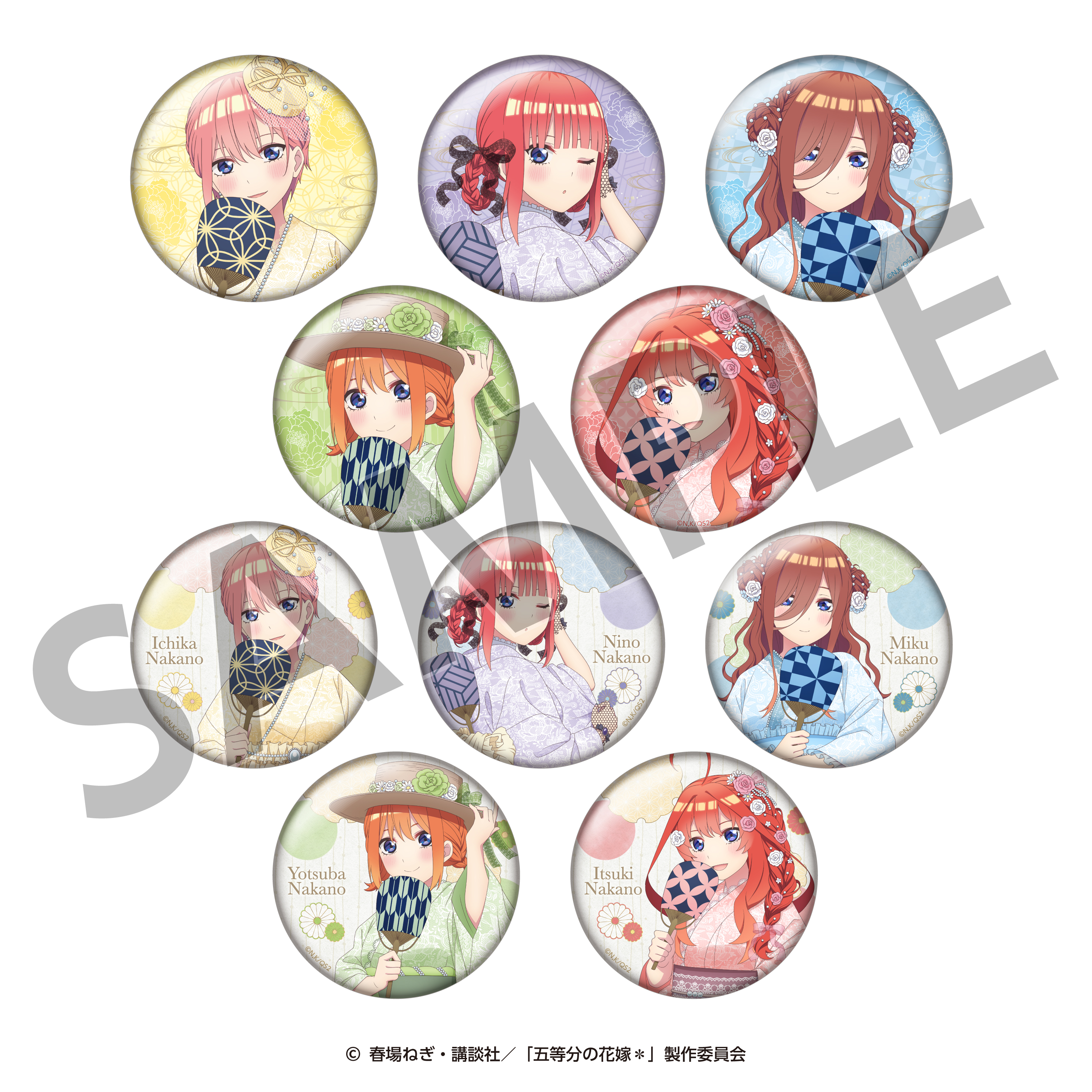 五等分の花嫁＊_トレーディング缶バッジ ＜納涼Style＞ 【BOX