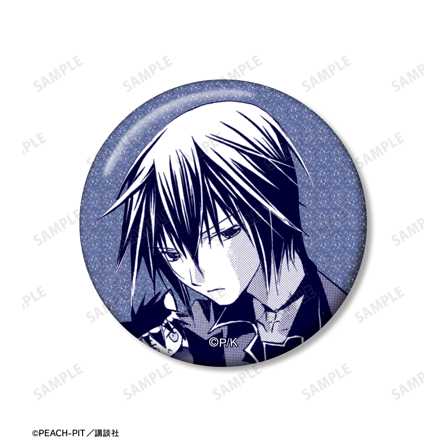 しゅごキャラ！イクト　缶バッジ 2個セット しゅごキャラ！_月詠 イクト 原作コマグリッター缶バッジ3個