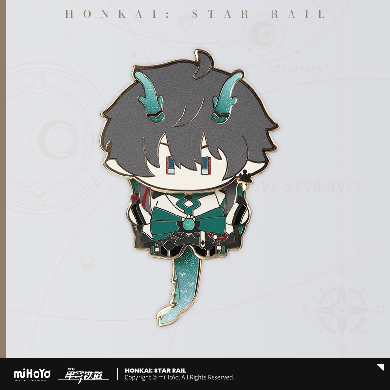 崩壊：スターレイル_ちびキャラぬいぐるみシリーズ 金属バッジ 丹恒