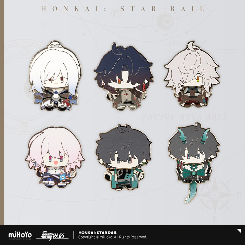 崩壊：スターレイル_ちびキャラぬいぐるみシリーズ 金属バッジ 丹恒