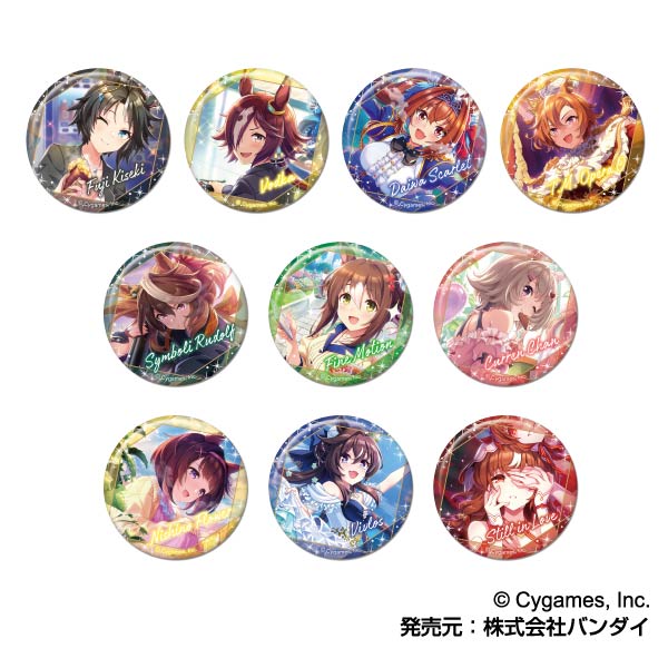 ウマ娘　CANバッジ　vol.3 B 10点　ゴールドシップ ウマ娘 プリティーダービー 缶バッジ Vol3 B 全10種セット