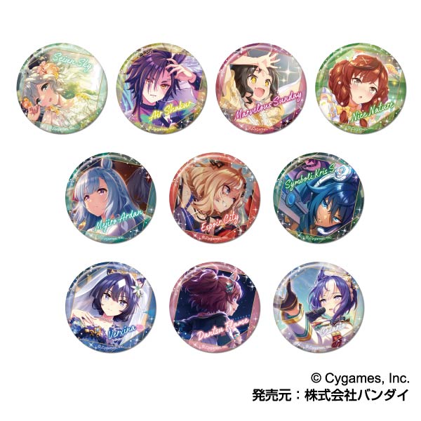 ウマ娘　CANバッジ　vol.3 B 10点　ゴールドシップ ウマ娘 プリティーダービー 缶バッジ Vol3 B 全10種セット