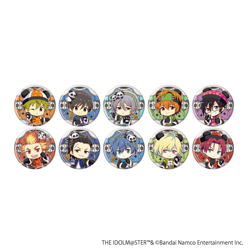 アイドルマスター SideM_缶バッジ18/コンプリートセット(全10種)(ミニキャライラスト)【コンプリートセット/10個入り】