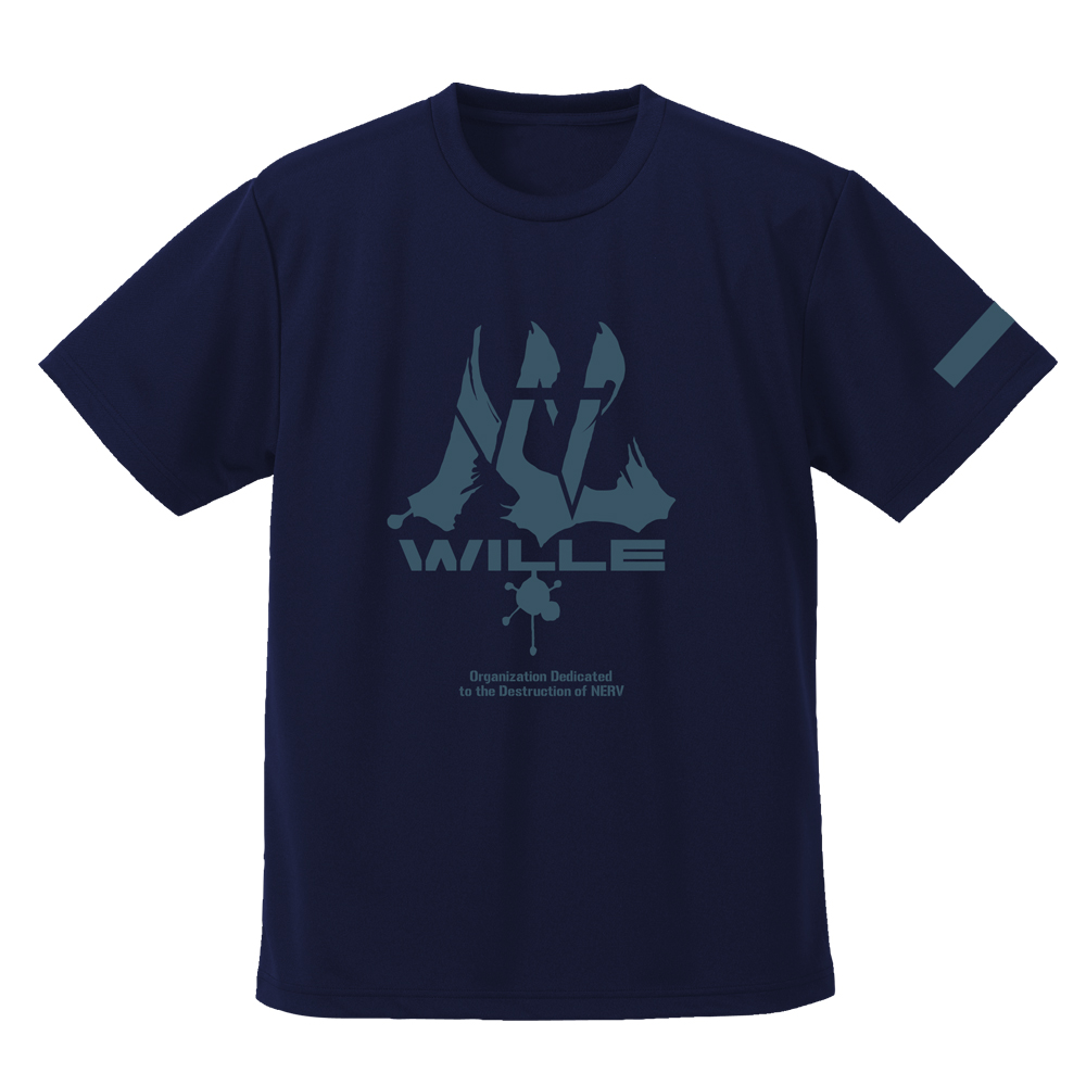 EVANGELION_Sサイズ_WILLE ドライTシャツ/NAVY