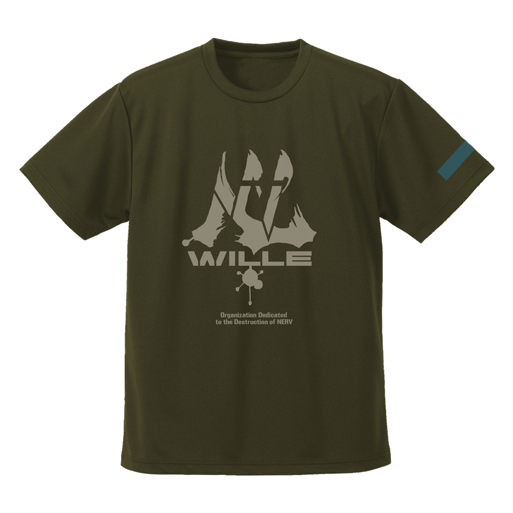 EVANGELION_XLサイズ_WILLE ドライTシャツ/OD