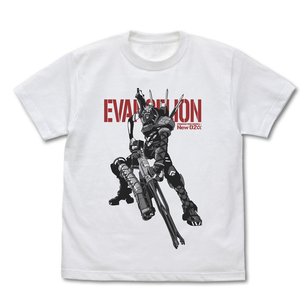 エヴァンゲリオン Tシャツ EVANGELION_XLサイズ_エヴァンゲリオン新2号機α Tシャツ/WHITE