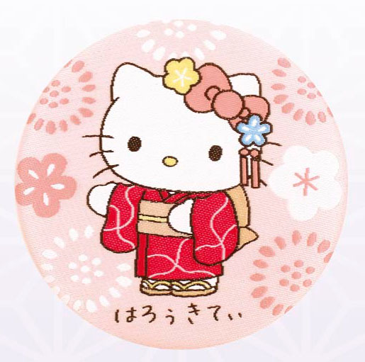 【箱難あり】はろうきてぃのおとぎばなし　はろうきてぃの桃太郎 サンリオキャラクターズ_織刺繍缶マグネット ハローキティ