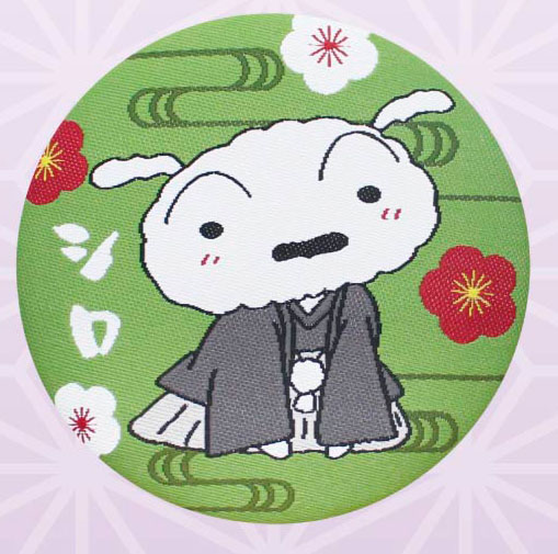 クレヨンしんちゃん_織刺繍缶マグネット シロ