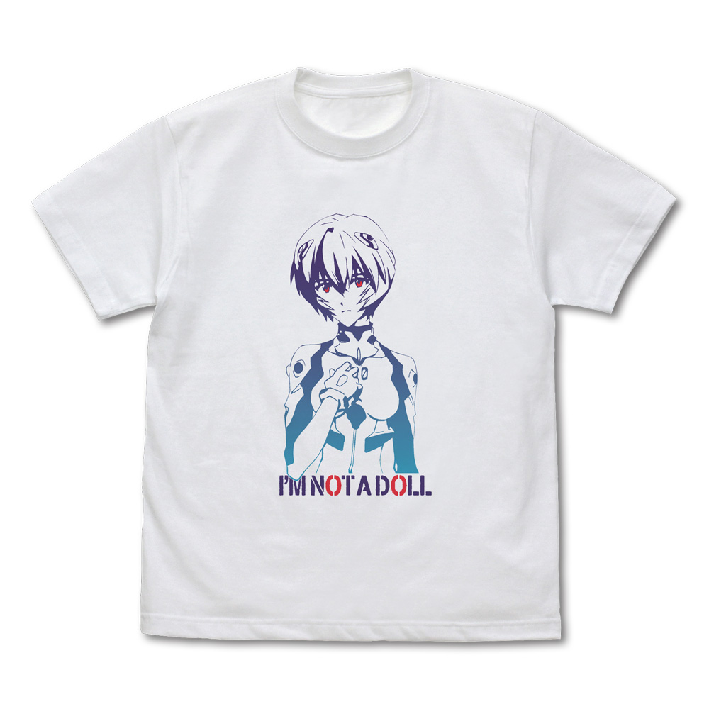 EVANGELION_XLサイズ_綾波レイ グラデーション Tシャツ/WHITE