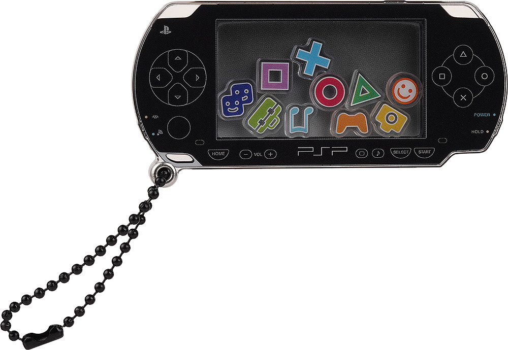 PlayStation(TM)_PSP(TM) (PlayStation(TM) Portable)のシャカシャカアクリルキーホルダー 黒Ver.