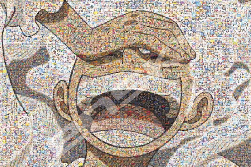 ワンピース_ジグソーパズル 1000ピース 1000-595 モザイクアート ギア5