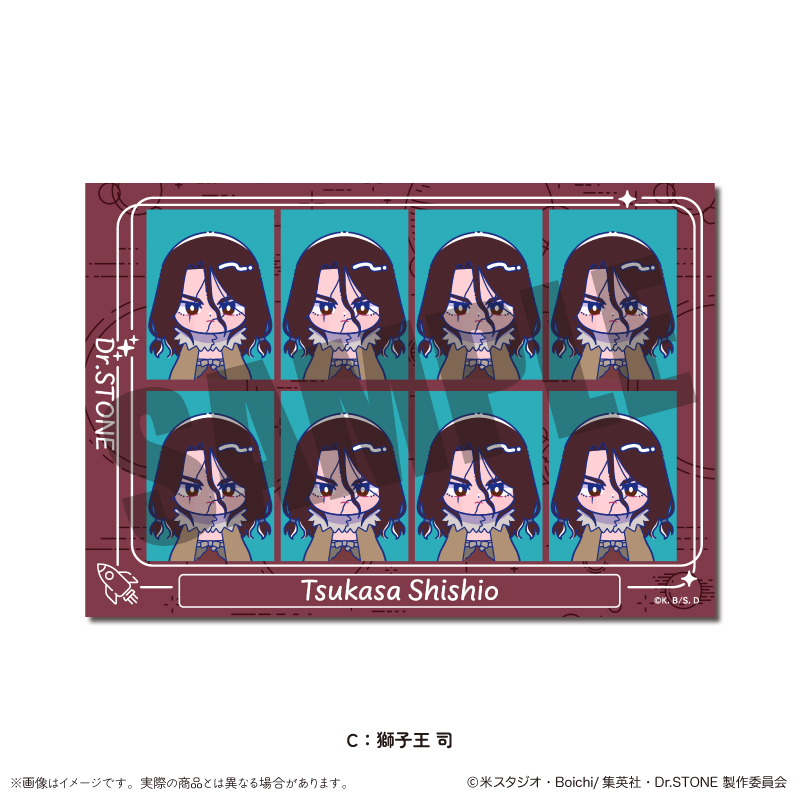 Dr.STONE_IDフォトステッカー にゅ?とろ C 獅子王 司