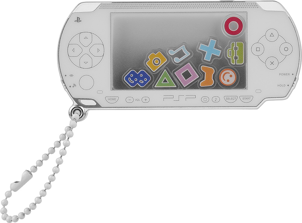 PlayStation(TM)_PSP(TM) (PlayStation(TM) Portable)のシャカシャカアクリルキーホルダー 白Ver.