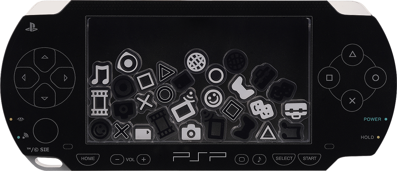 PlayStation(TM)_PSP(TM) (PlayStation(TM) Portable)のシャカシャカアクリルスタンド 黒Ver.