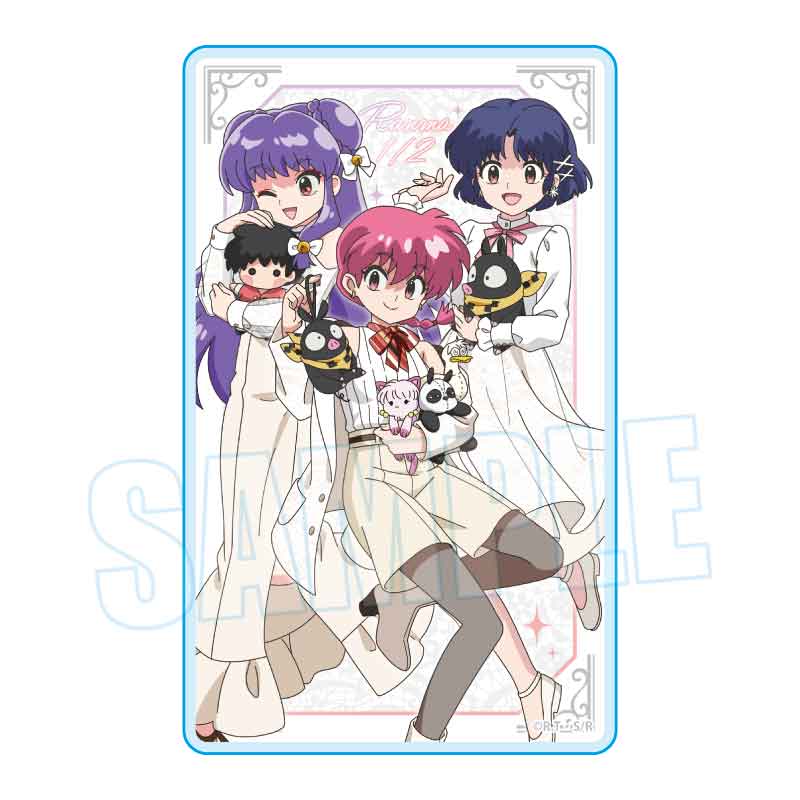 らんま1/2_アクリルカード らんま&あかね&シャンプー(ぬいぐるみといっしょ)