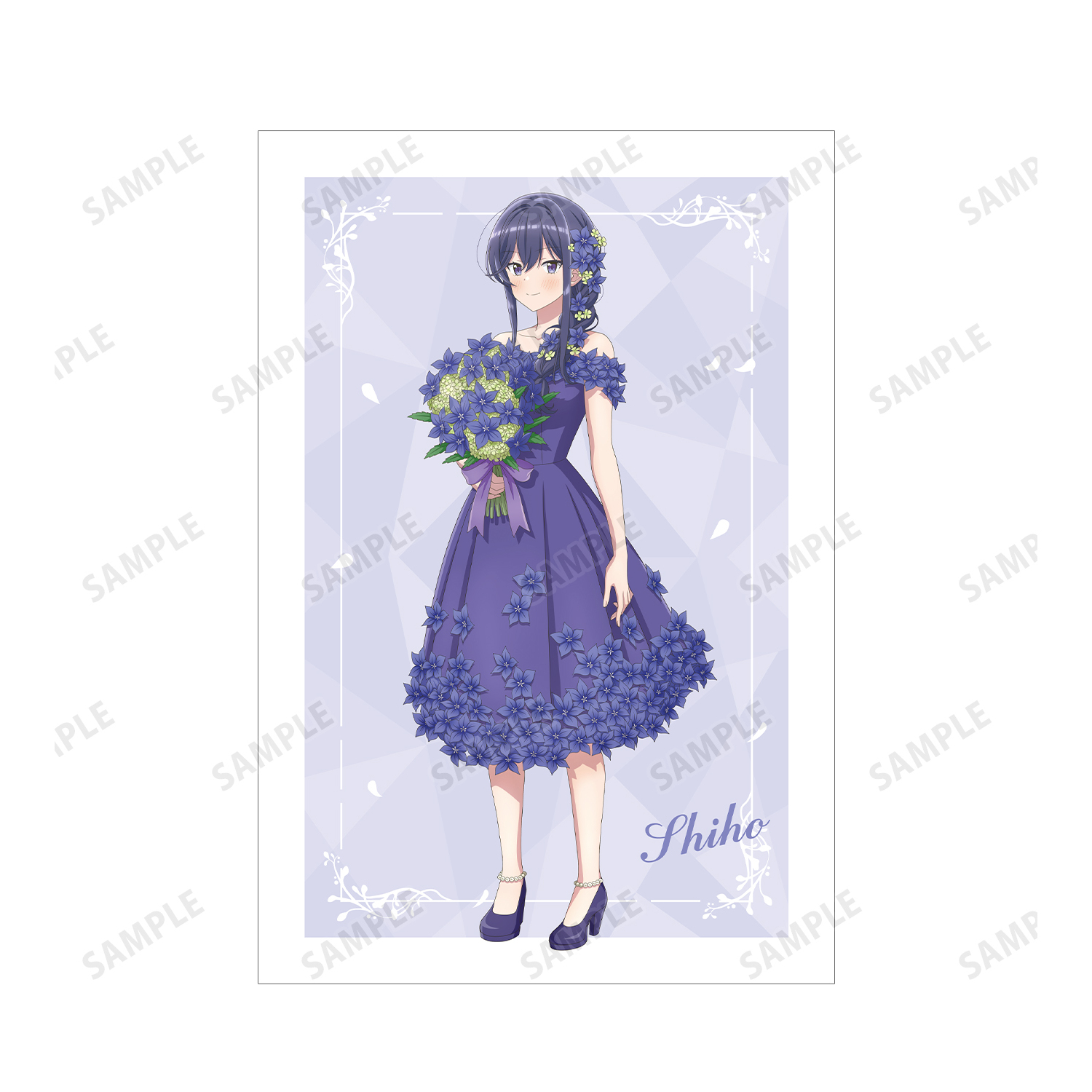 咲良うた 蒼風なな 紫雨こころ ＋ポストカード ささやくように恋を唄う_描き下ろし 花びらドレスver. ポスト