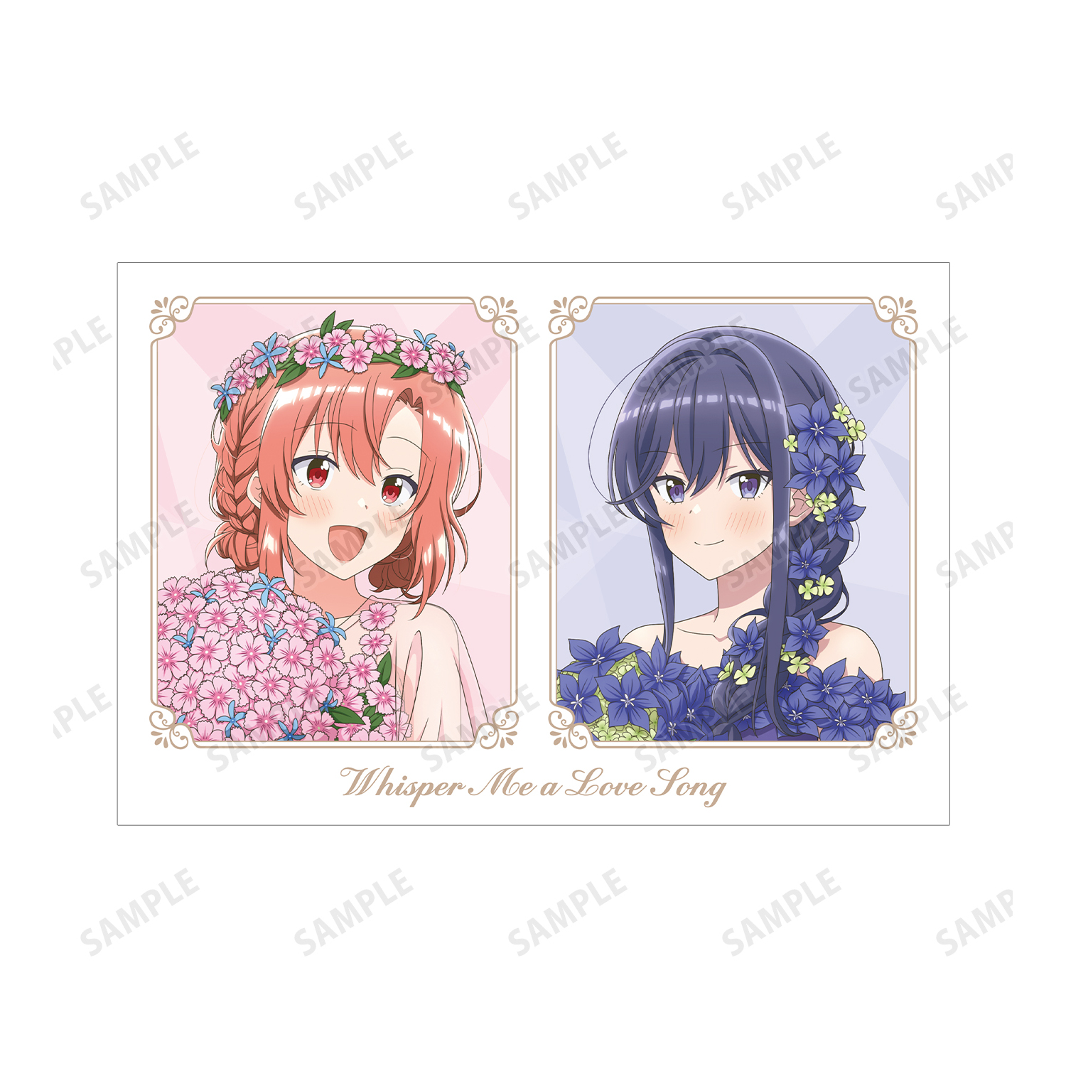 咲良うた 蒼風なな 紫雨こころ ＋ポストカード ささやくように恋を唄う_描き下ろし 花びらドレスver. ポスト