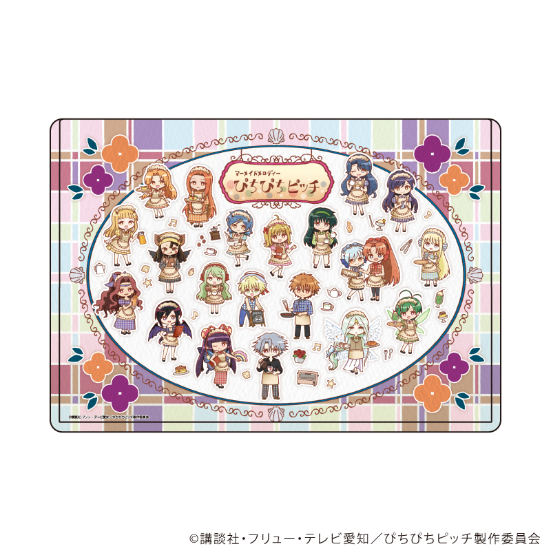 マーメイドメロディーぴちぴちピッチ_キャラクリアケース04/ちりばめデザイン レトロ喫茶ver.(レトロアートイラスト)