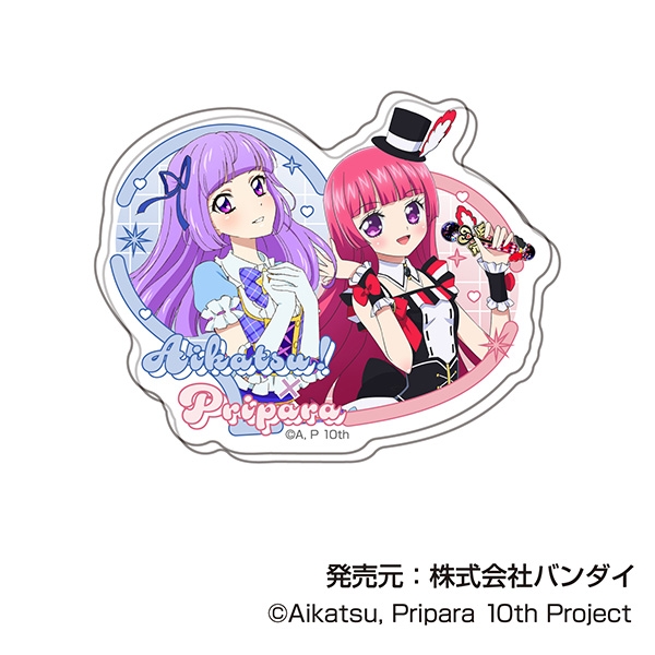 アイカツ!×プリパラ_アクリルステッカー【BOX／12個入り