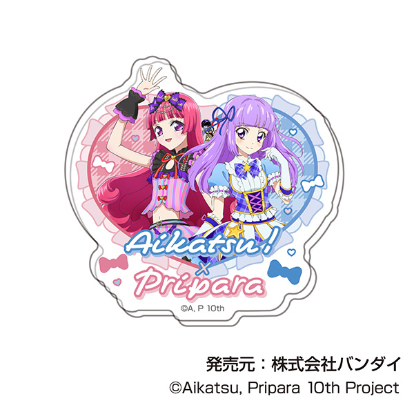 アイカツ!×プリパラ_アクリルステッカー【BOX／12個入り