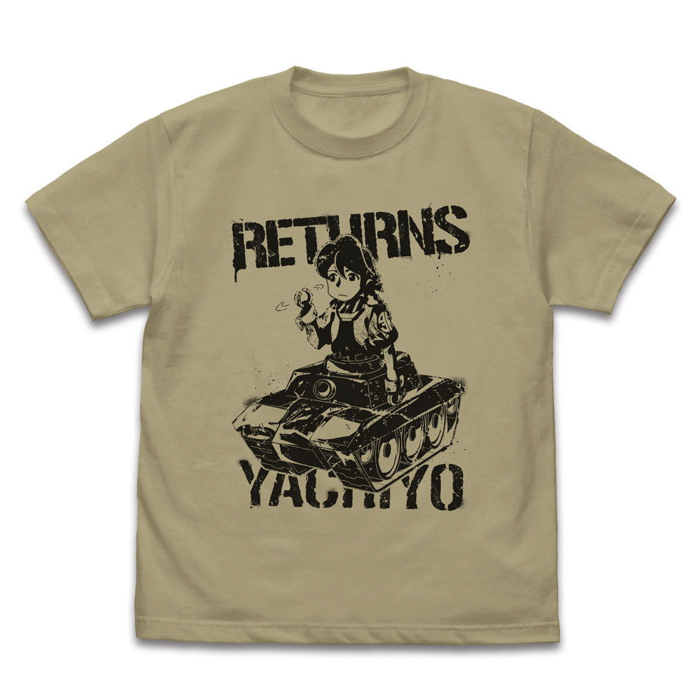アポカリプスホテル_Lサイズ_帰還したヤチヨ Tシャツ/SAND KHAKI