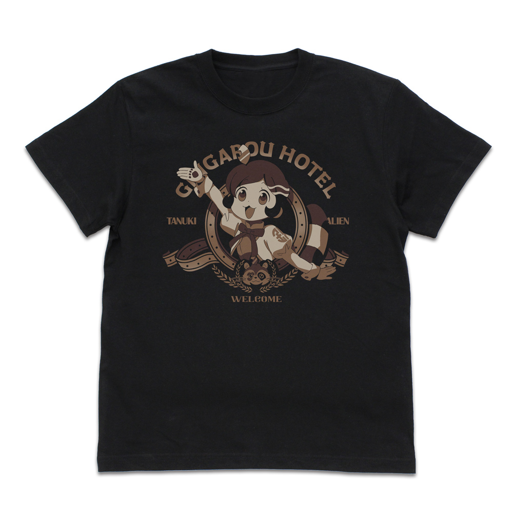 アポカリプスホテル_Lサイズ_ポン子 Tシャツ/BLACK
