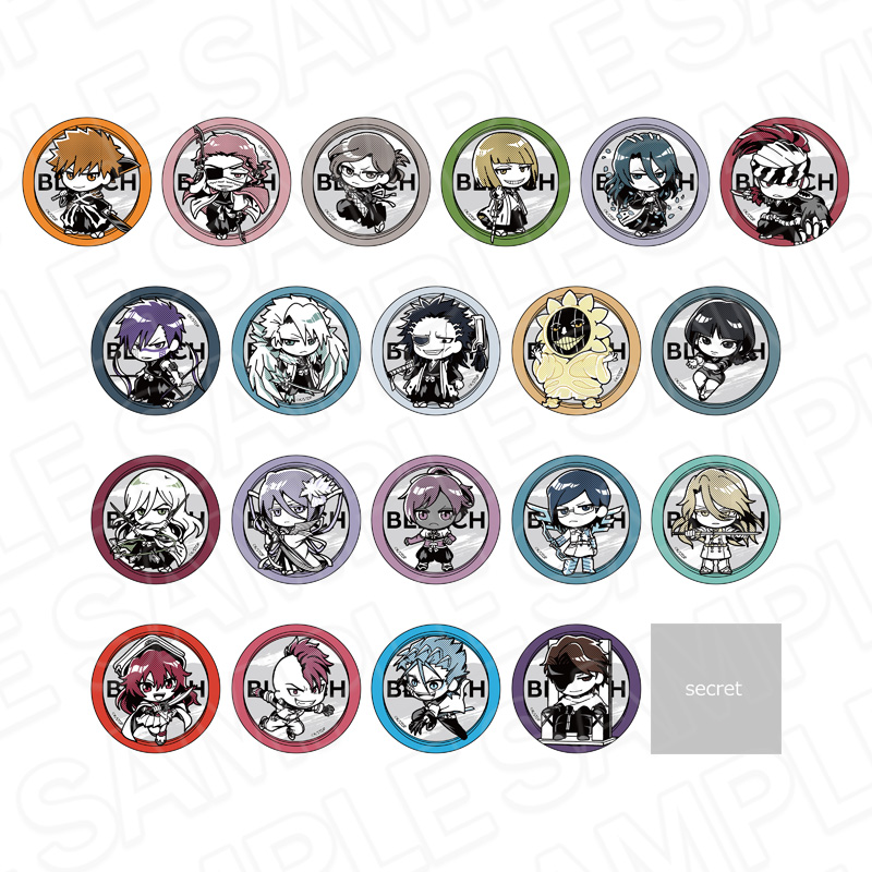 BLEACH 千年血戦篇_ホログラムカンバッジ(ブラインド) MONOCOLOR　【OPP／21個入り】【コンプリート仕様】