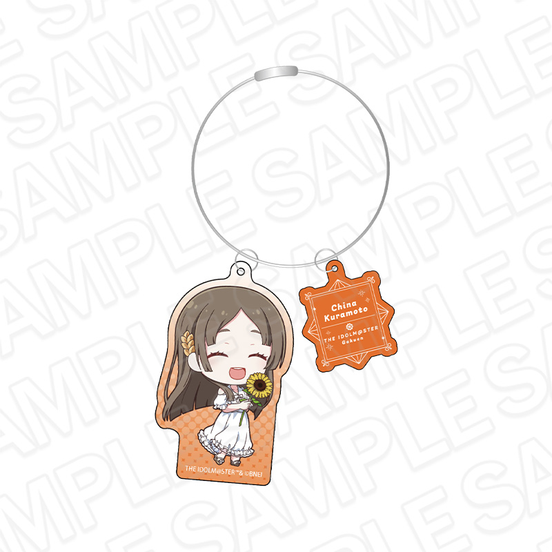 学園アイドルマスター_ワイヤーキーホルダー 倉本千奈 sunflower ミニキャラ ver.