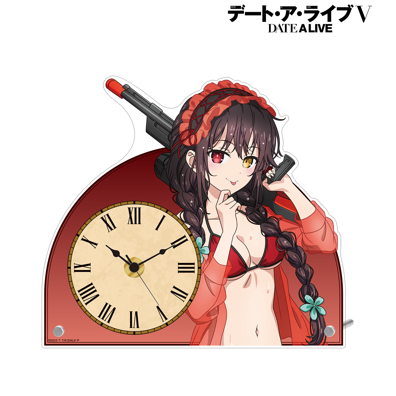 デート・ア・ライブV_描き下ろし 時崎狂三 デート・ア・バカンスver. アクリルスタンド時計
