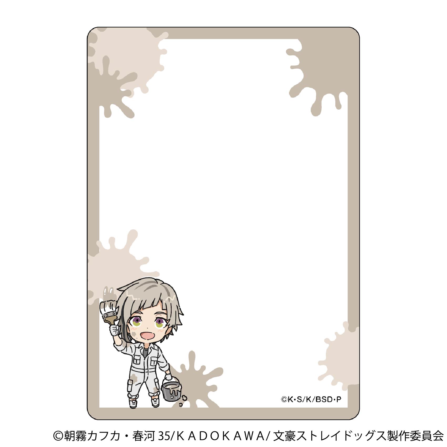 文豪ストレイドッグス_硬質カードケース／ツナギ、ちびキャラ　中島敦