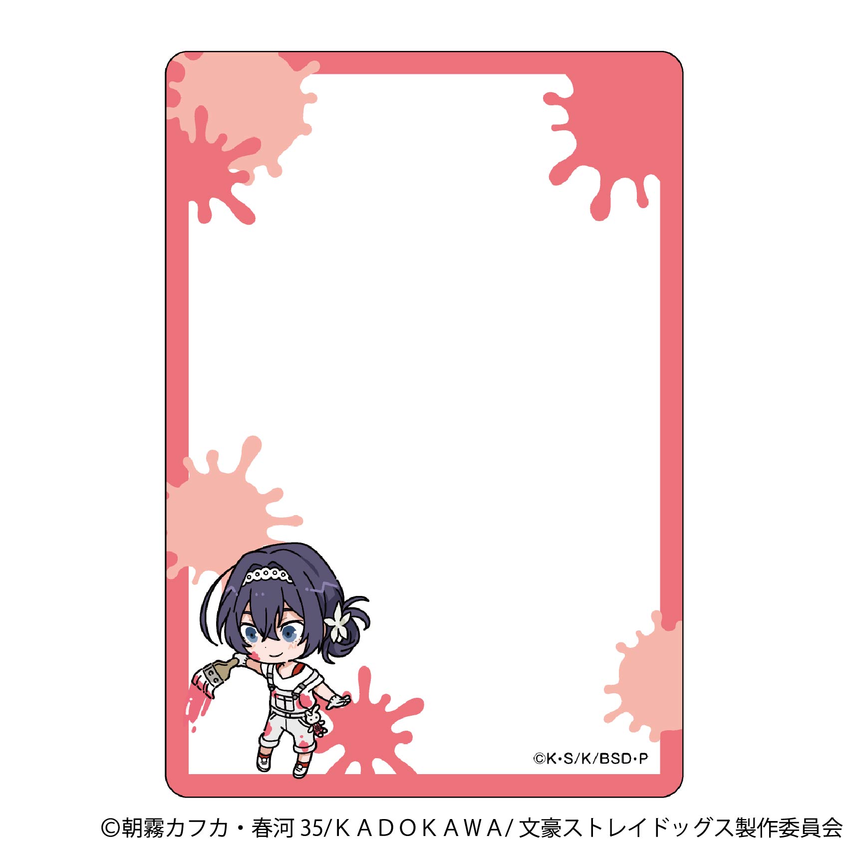 文豪ストレイドッグス_硬質カードケース／ツナギ、ちびキャラ　泉鏡花