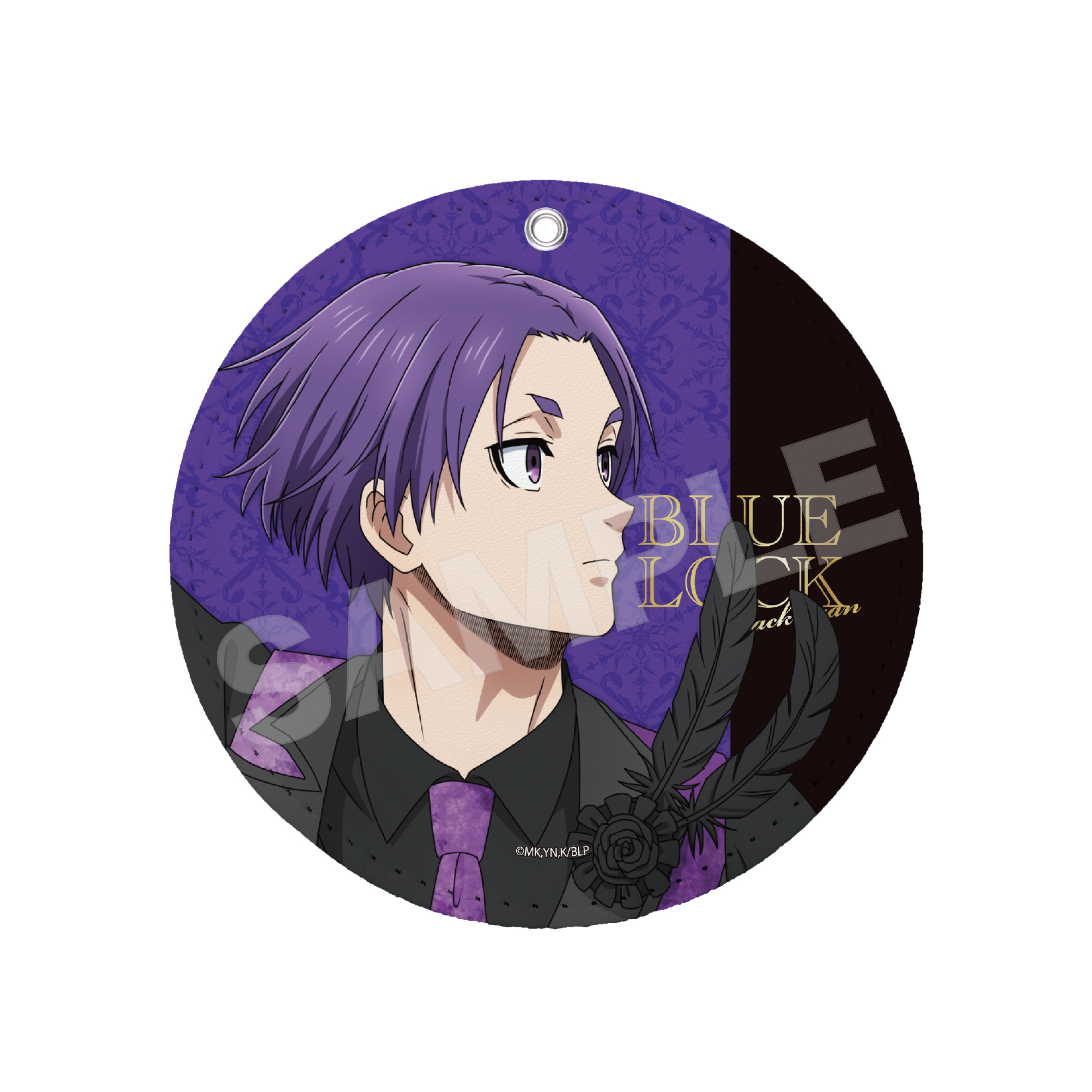 ブルーロック_ブラックスワン レザーコースターキーホルダー /05 御影 玲王
