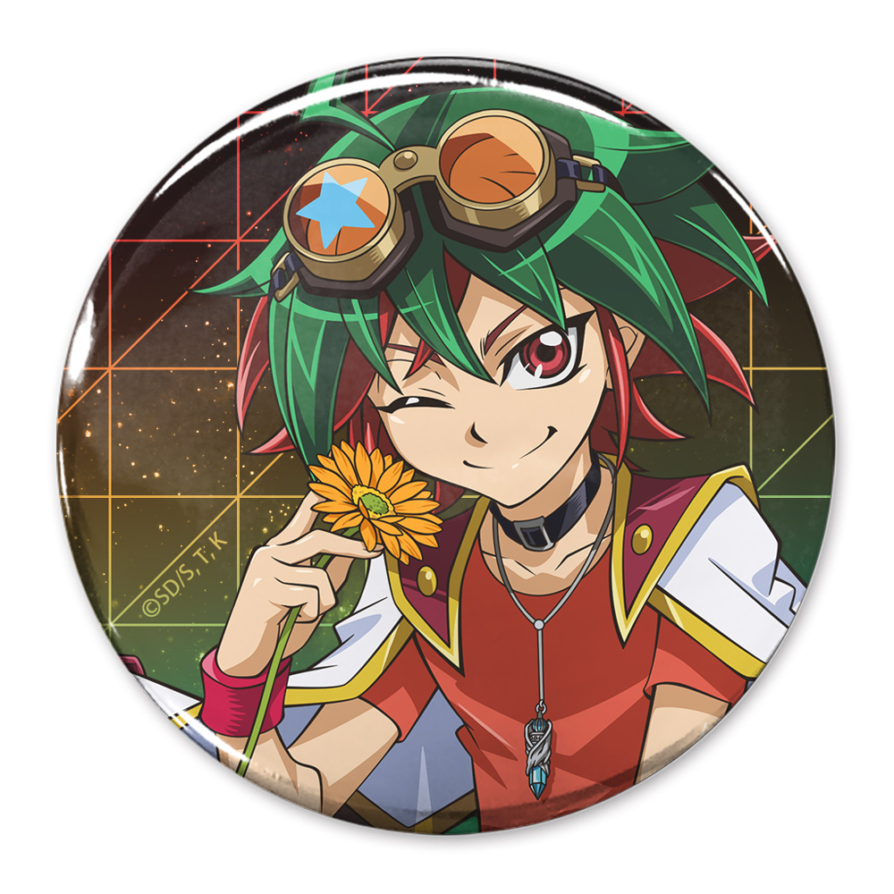 遊☆戯☆王ARC-Ⅴ_描き下ろし 榊遊矢 65mm缶バッジ 一輪のゆらめきVer.