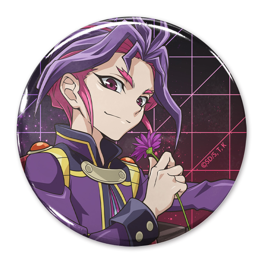遊☆戯☆王ARC-?_描き下ろし ユーリ 65mm缶バッジ 一輪のゆらめきVer.