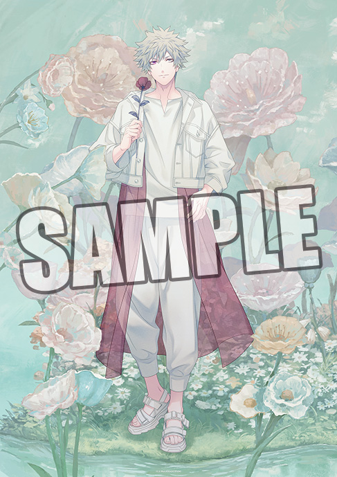 うたの☆プリンスさまっ♪_B3サイズ布ポスター Floral Harmony Ver. 黒崎蘭丸