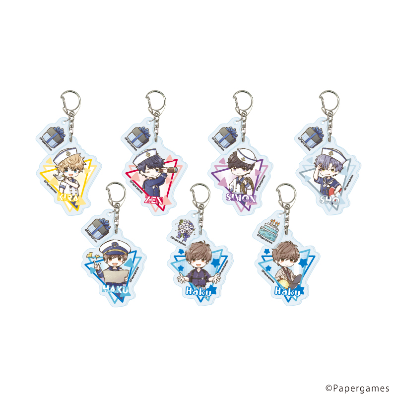 恋とプロデューサー～EVOL×LOVE～_パーツ付きアクリルキーホルダー04/コンプリートセット(全7種)(グラフアートイラスト)【コンプリートセット/7個入り】