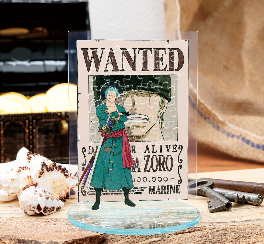 ONE PIECE_ジグソーパズル まめパズルダイカット40ピース MA-D02 ゾロ