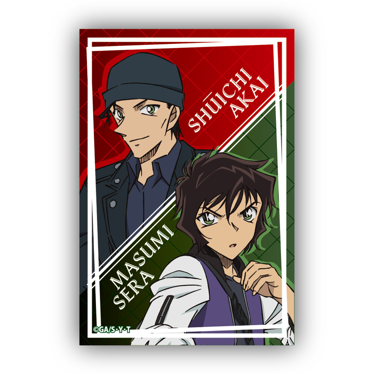名探偵コナン_スクエア型缶バッジVol.3 赤井秀一&世良真純